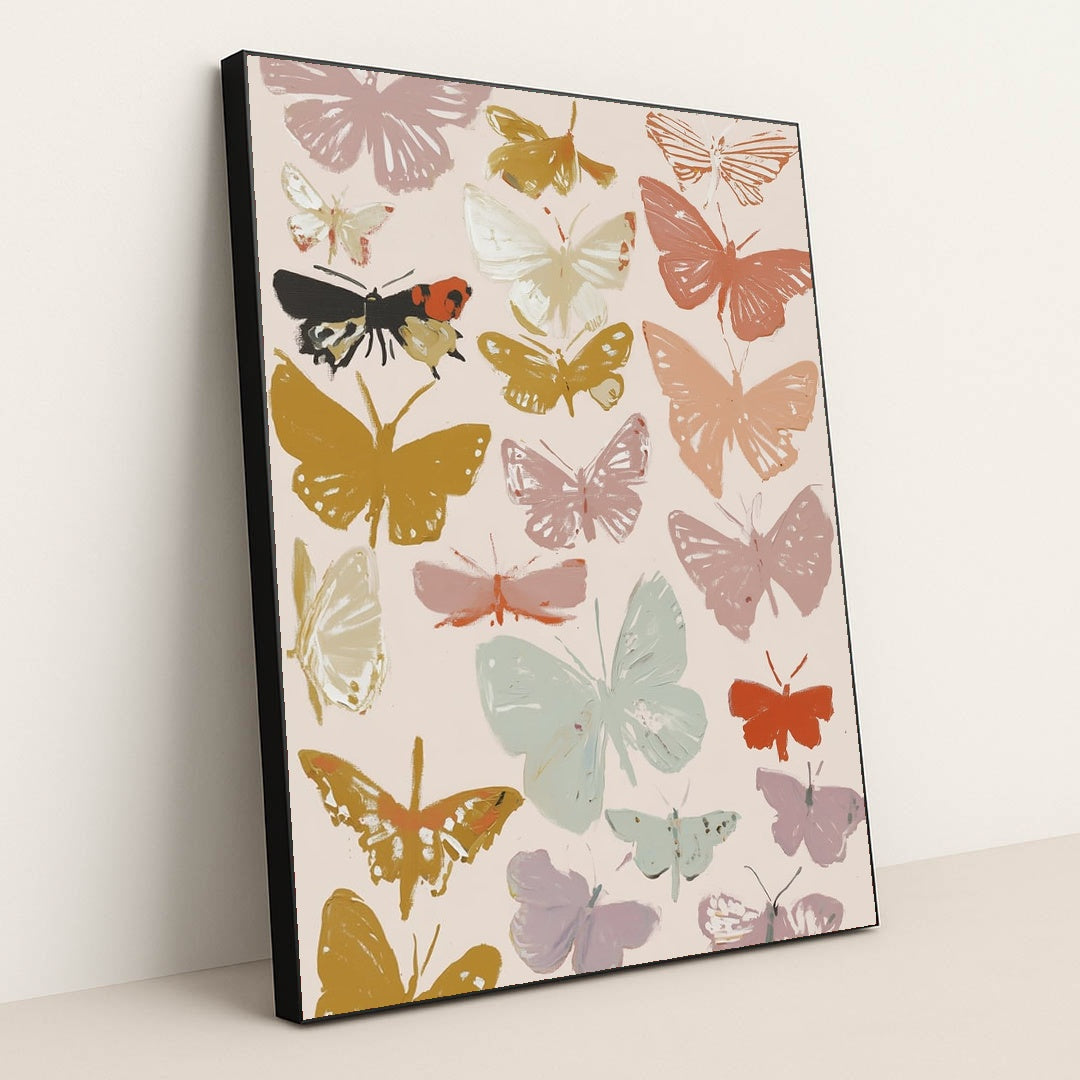 Wings of the Meadow by Anna Stone - Black Frame Stretchiez