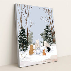 Winter Gathering by Anna Stone - Silver Frame Stretchiez