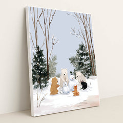 Winter Gathering by Anna Stone - White Frame Stretchiez