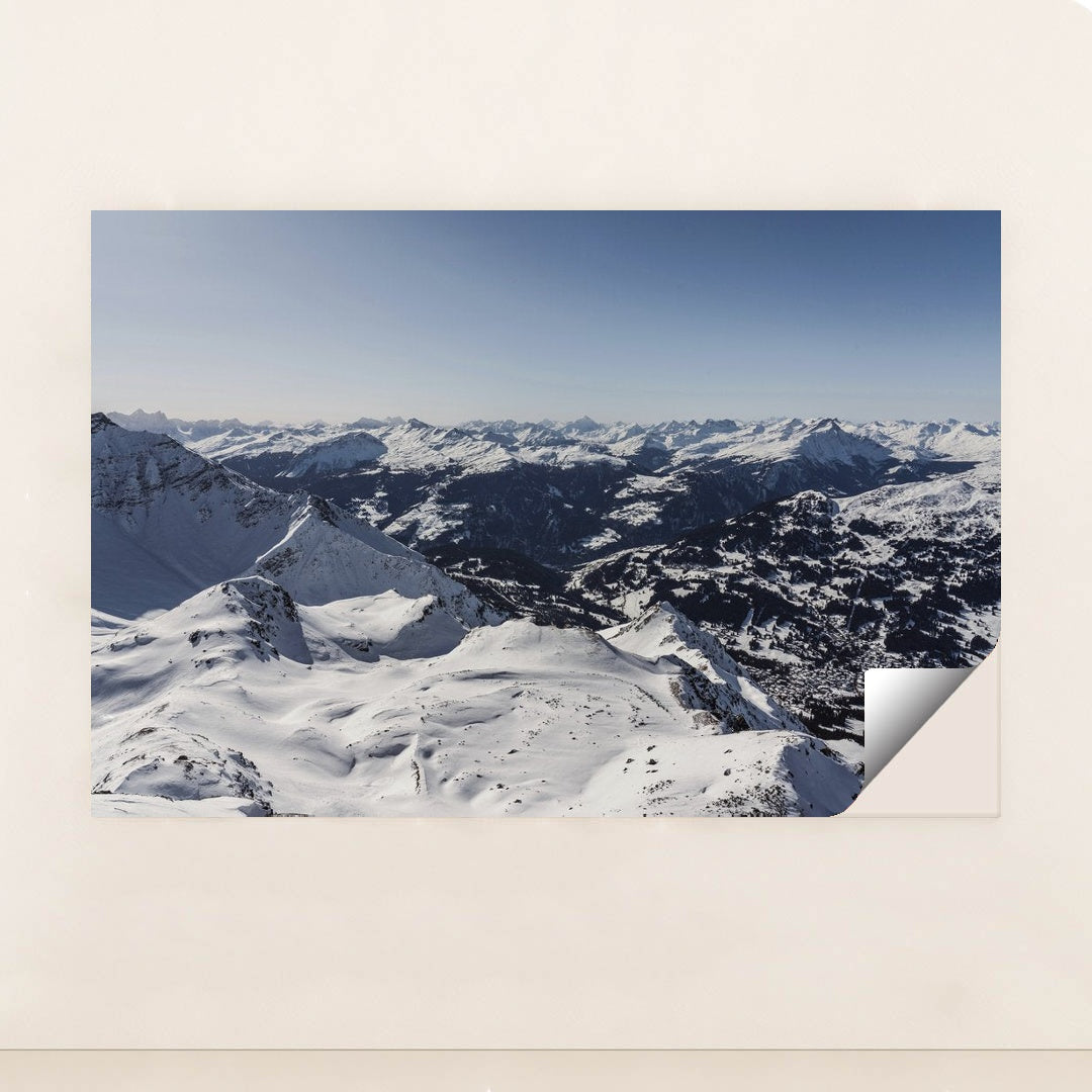 Winter's Majesty: Snow-Covered Mountains by Susanne Jutzeler, suju-foto - Peeliez
