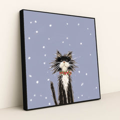 Winter Paws by Anna Stone - Black Frame Stretchiez