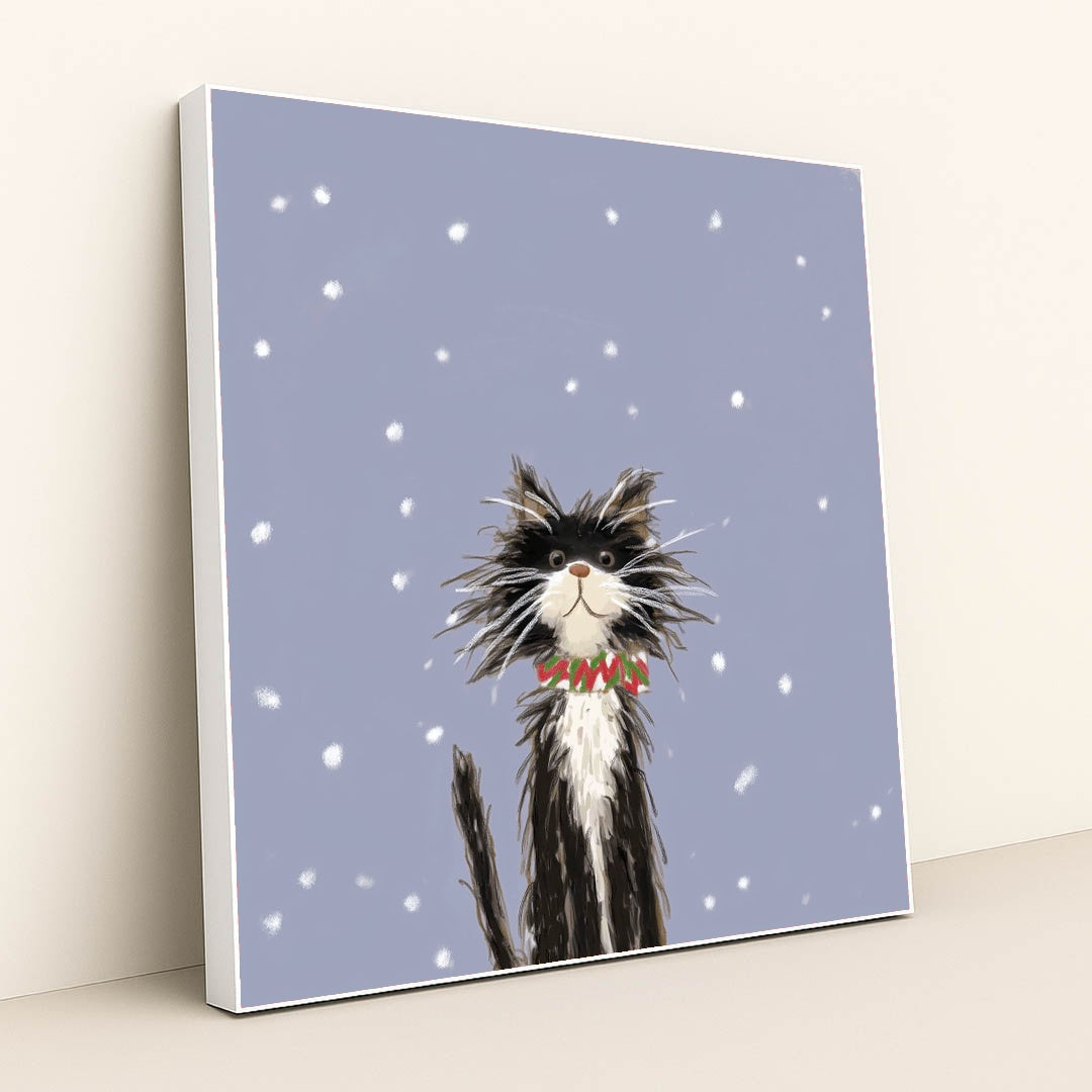 Winter Paws by Anna Stone - White Frame Stretchiez