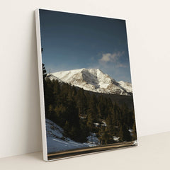 Winter Wonderland in the Rockies by Jacob Moore - White Frame Stretchiez