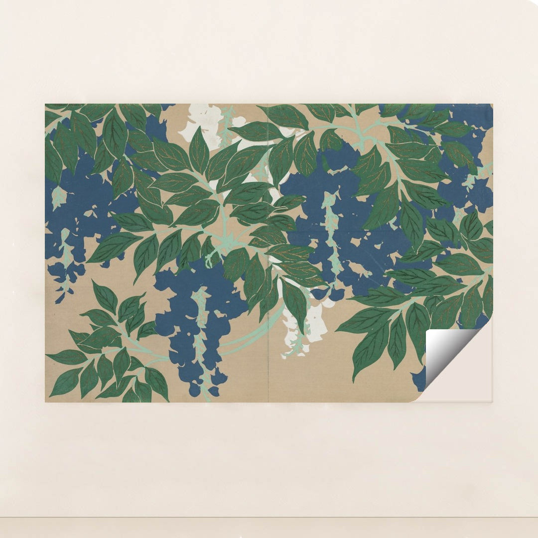 Wisteria (Fuji) (1909-1910) by Kamisaka Sekka - Peeliez