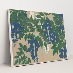 Wisteria (Fuji) (1909-1910) by Kamisaka Sekka - White Frame Stretchiez