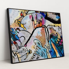 With sun (1911) by Wassily Kandinsky - Black Frame Stretchiez