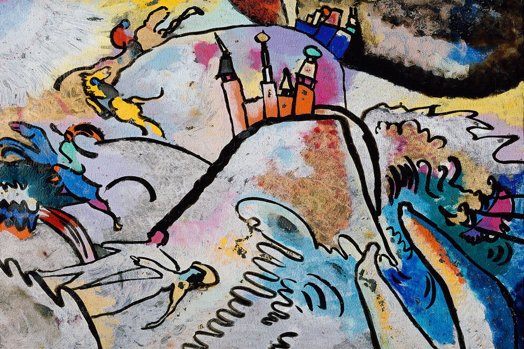 With sun (1911) by Wassily Kandinsky