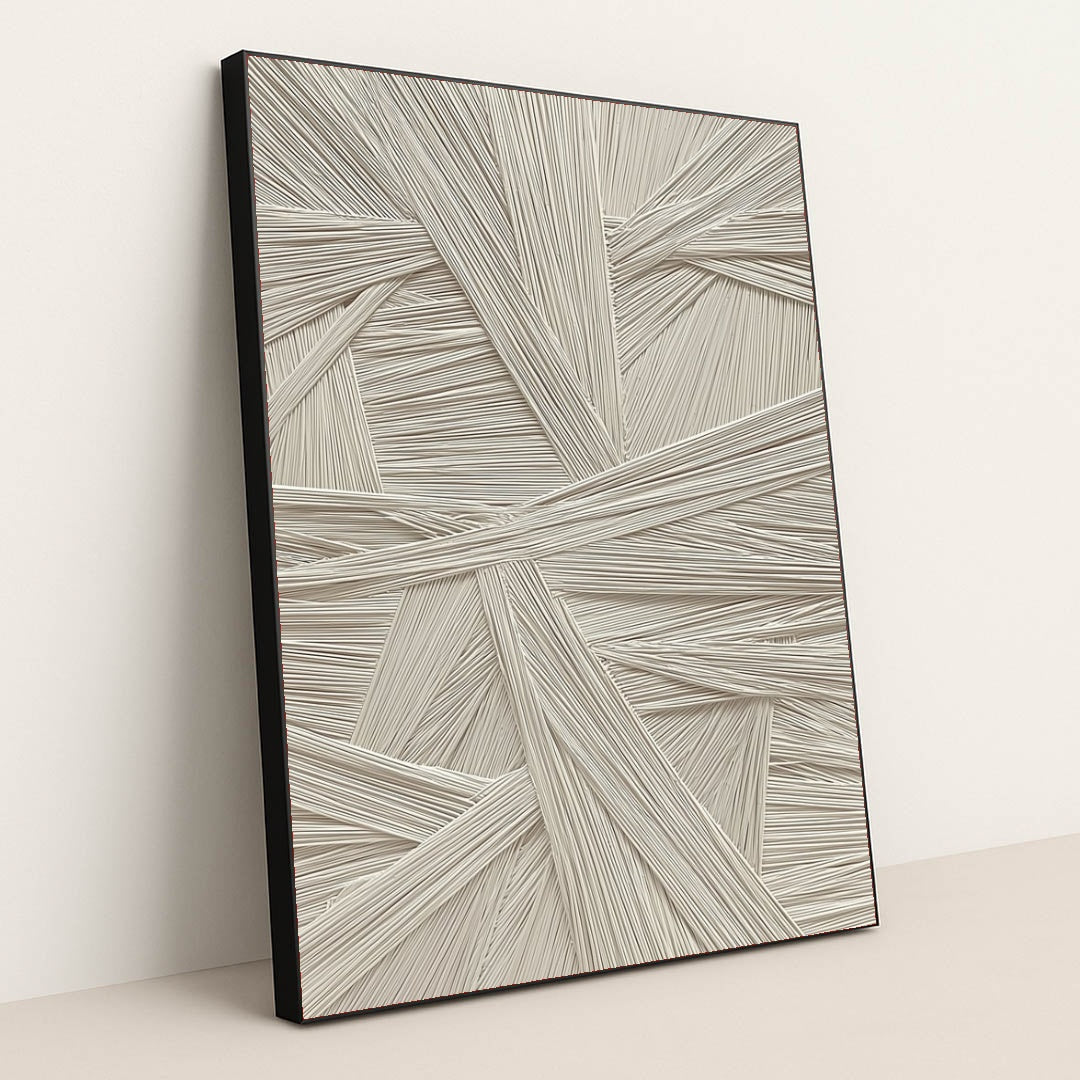 Woven in Beige by Celeste - Black Frame Stretchiez