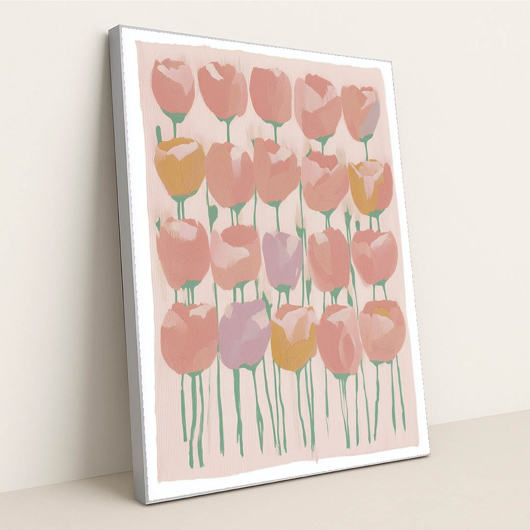 Woven Tulips by Anna Stone - Silver Frame Stretchiez
