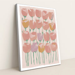 Woven Tulips by Anna Stone - Silver Frame Stretchiez