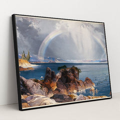 Yellowstone Lake (ca. 1875) by Thomas Moran - Black Frame Stretchiez
