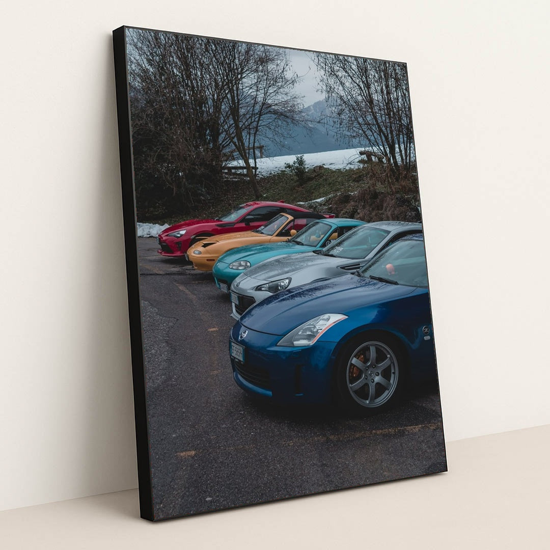 Z Lineup in the Cold by Wassim Chouak - Black Frame Stretchiez