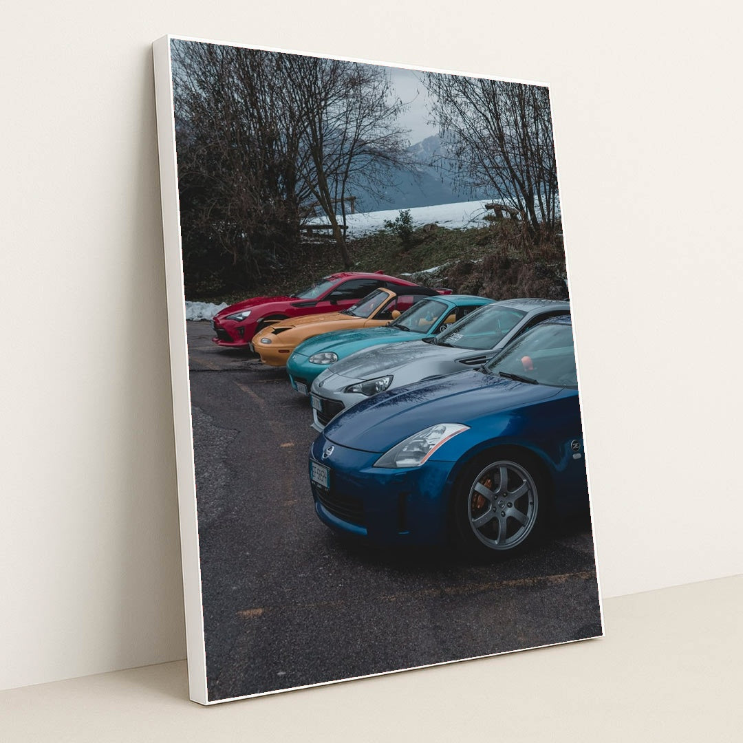 Z Lineup in the Cold by Wassim Chouak - White Frame Stretchiez