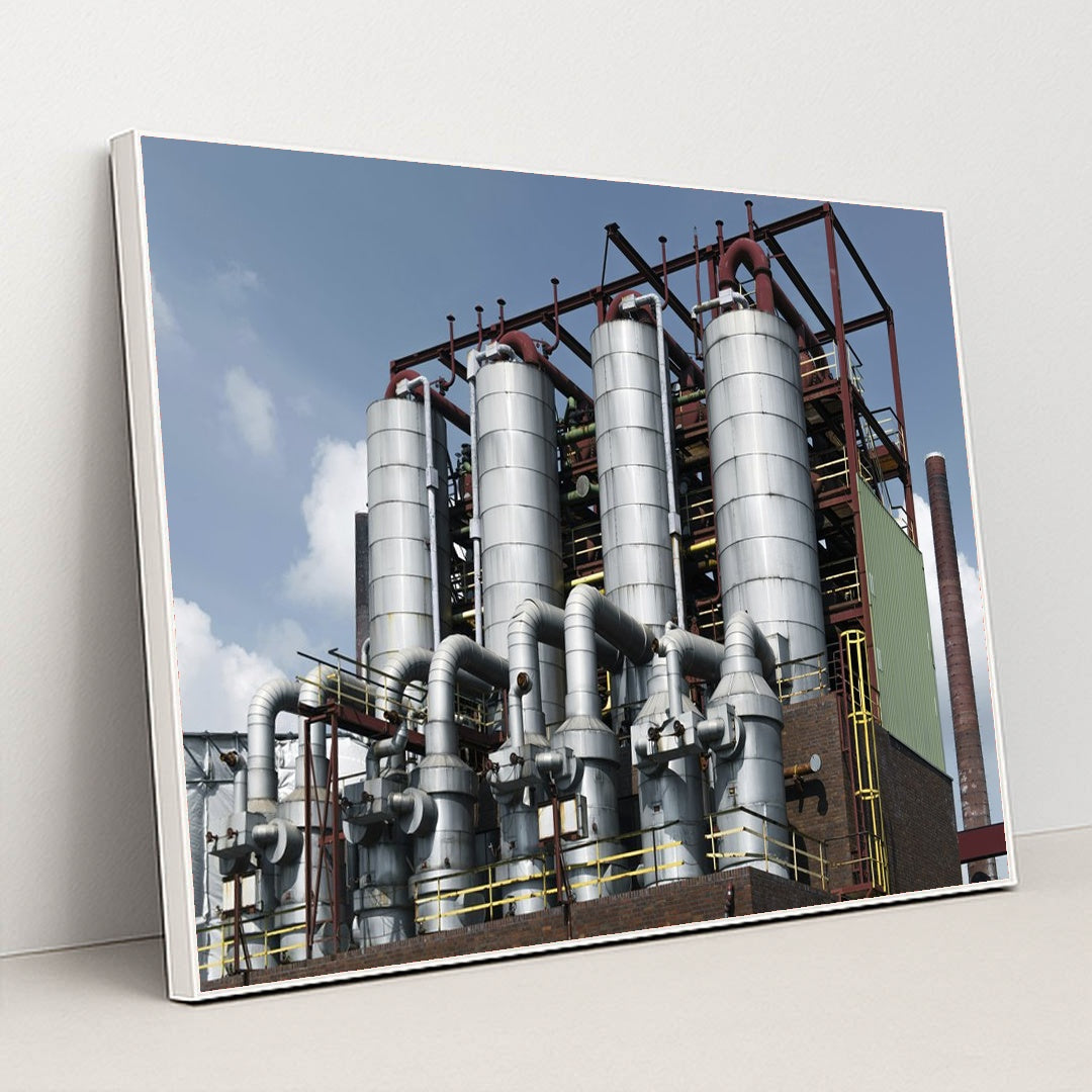 Zollverein Coal Mine: Industrial Icon by Wolfgang Weiser - White Frame Stretchiez